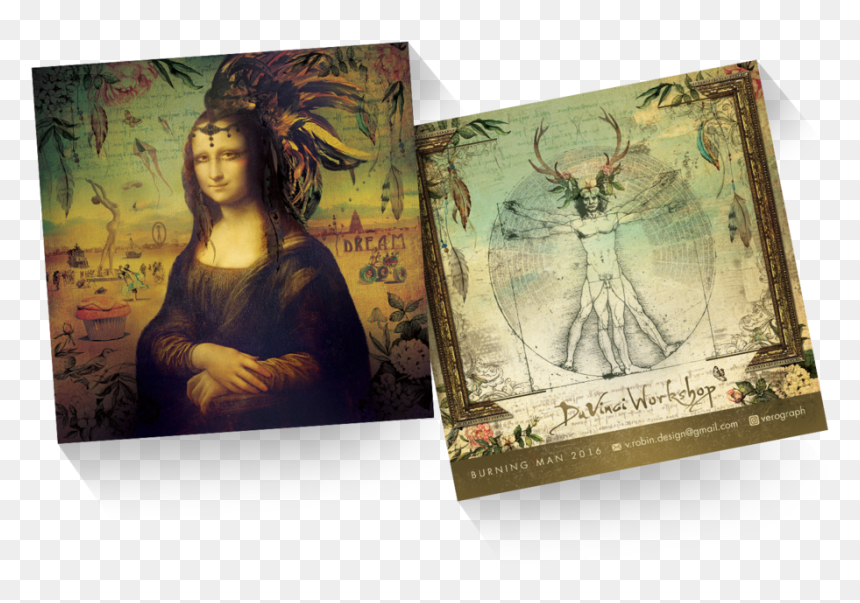 Sspace Bman 2016 3 - Leonardo Da Vinci, HD Png Download - burning man png