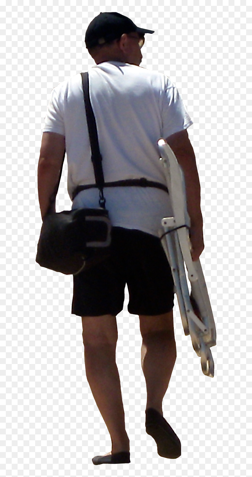 2 Kb, Man On The Beach - Standing, HD Png Download - personas caminando png