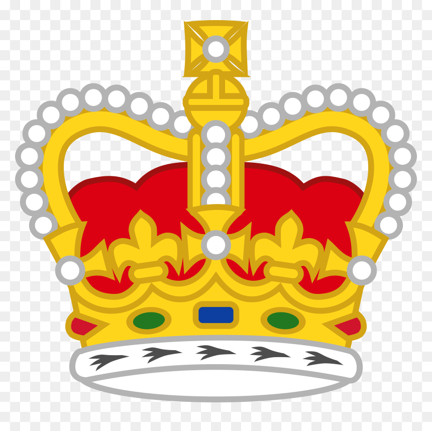 Monarchy Crown Clipart, HD Png Download - red jewel png