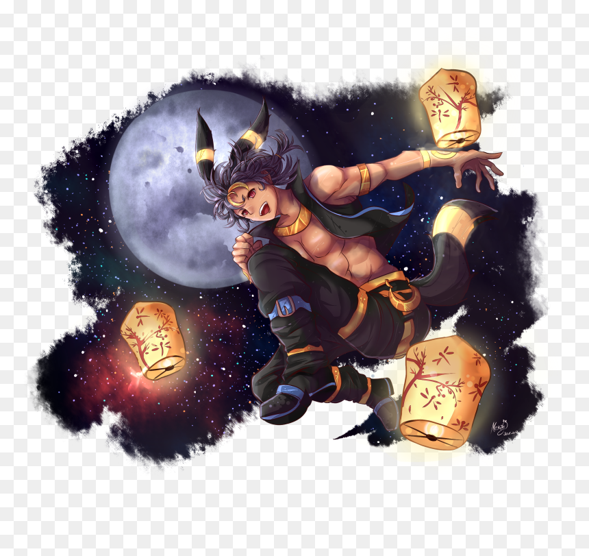 Umbreon X Crash Fever - Illustration, HD Png Download - fever png