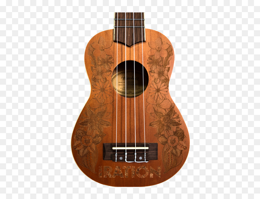 Deluxe Laser Etched Ukulele - Acoustic Guitar, HD Png Download - ukelele png