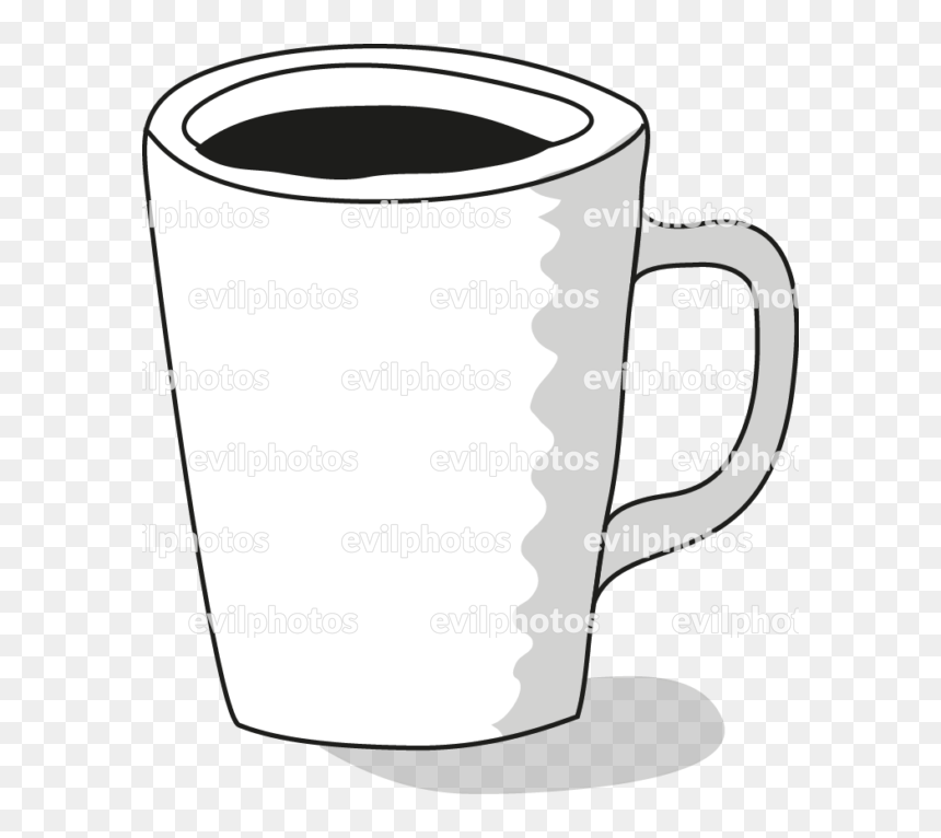 Coffe Drawing Vector And Stock Photo, HD Png Download - coffee mug vector png