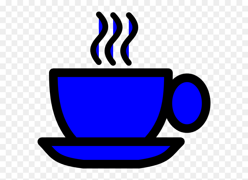 Coffee Cup Blue Clipart, HD Png Download - coffee mug vector png