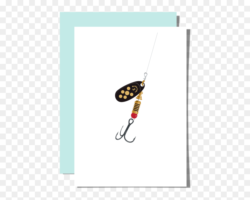 Lure Greeting Cards - Fish Hook, HD Png Download - greeting png