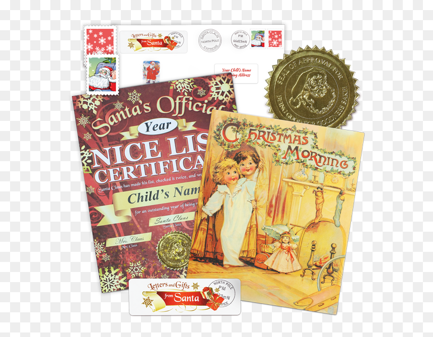 Nice List Certificate - Vintage Advertisement, HD Png Download - christmas list png