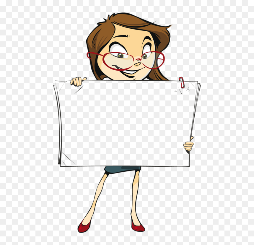 Free Cartoon Business, HD Png Download - mujer sonriendo png