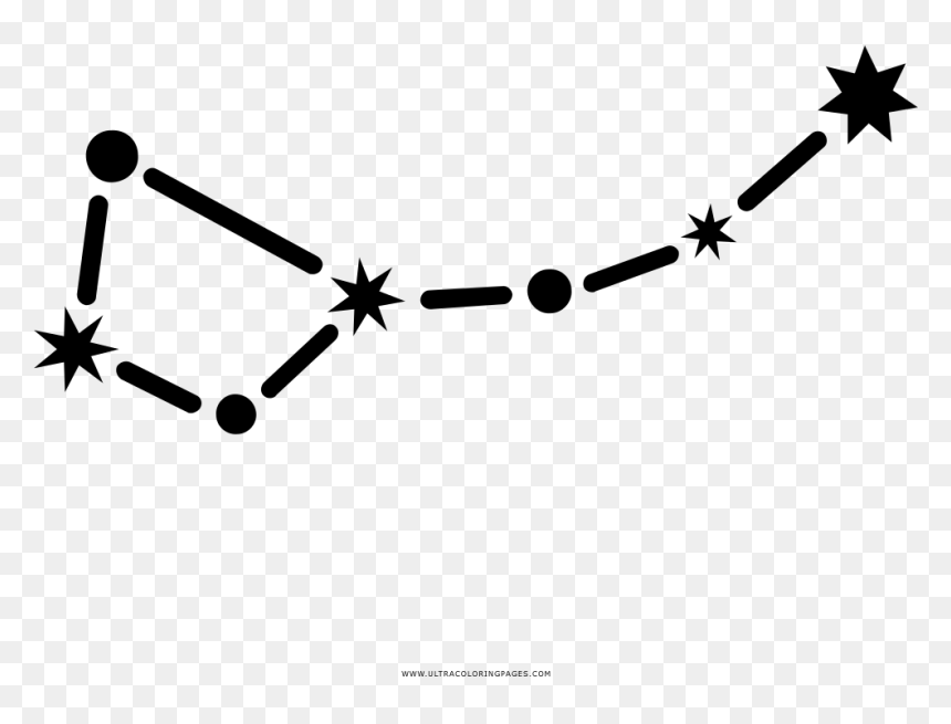 Big Dipper Coloring Page - Graphic Design, HD Png Download - big dipper png