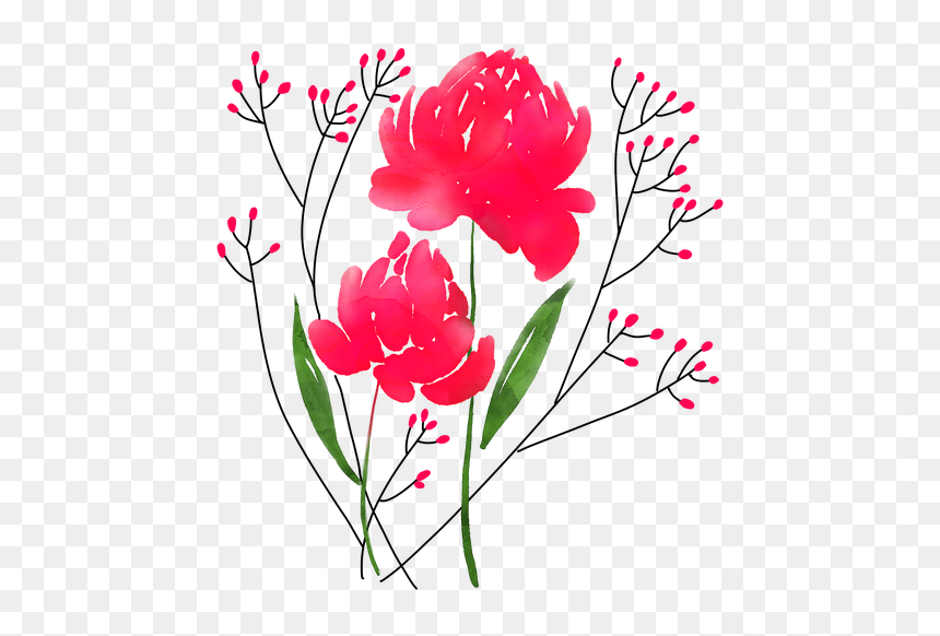 Tulip, HD Png Download - free watercolor flower png