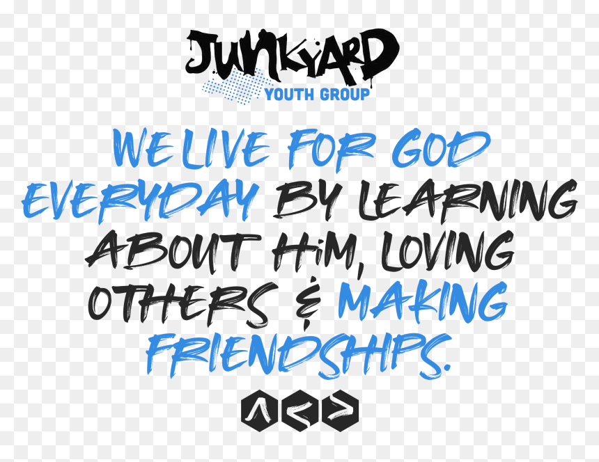 Junkyard Youth Group - Calligraphy, HD Png Download - youth group png