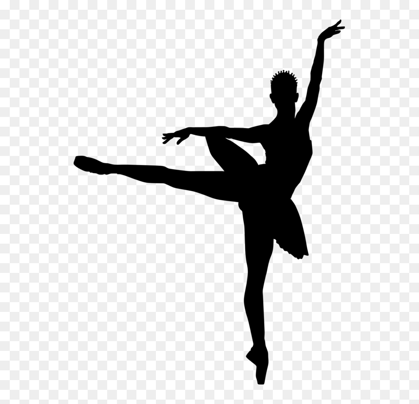 Dancer Silhouette Little Ballerina - Ballet Dancer Silhouette Png, Transparent Png - balerina png