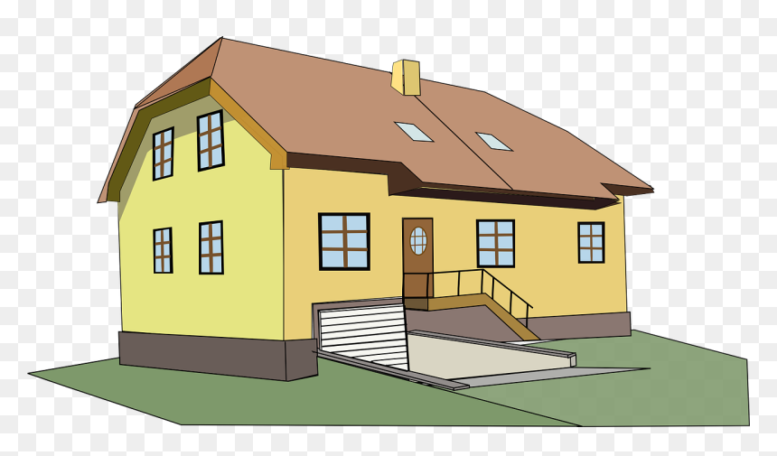 Home Clipart, HD Png Download - big house png