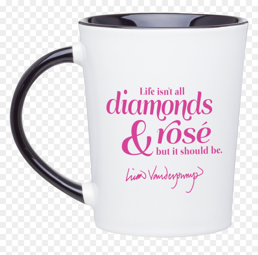 Vpd Ema Mug 14oz Black White2, HD Png Download - black coffee mug png