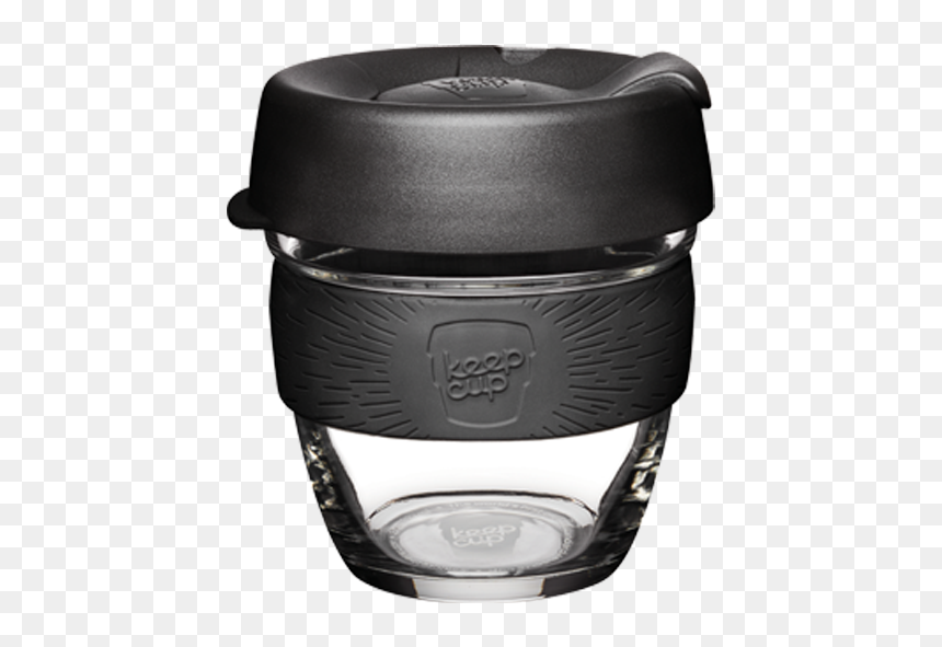 Keep Cup Glass Black, HD Png Download - black coffee mug png