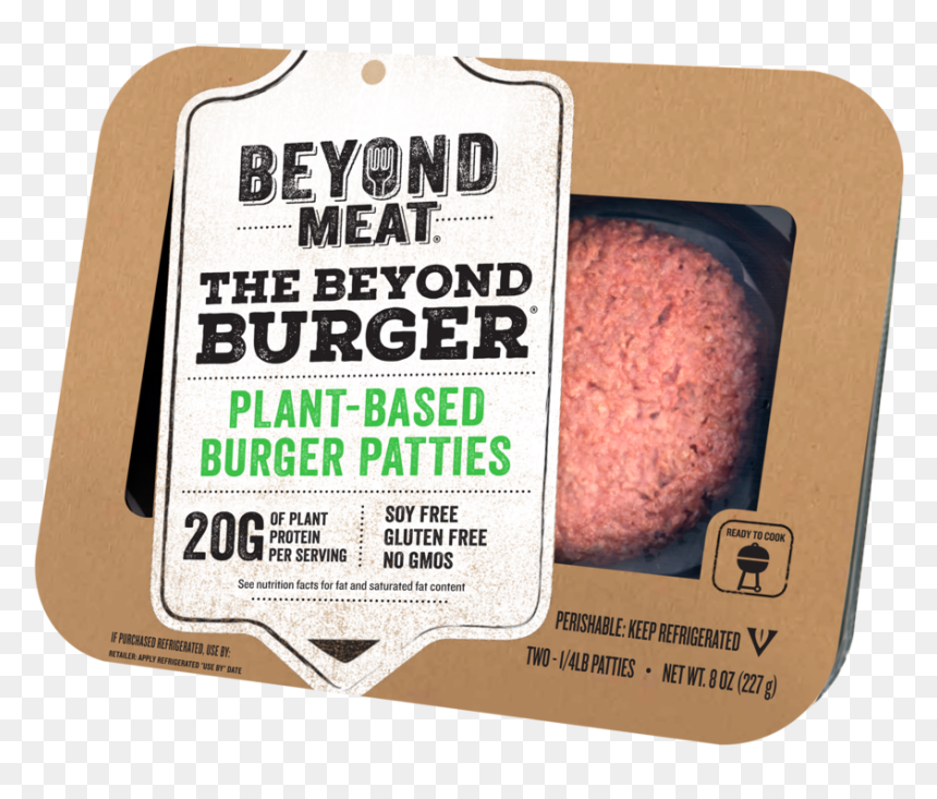 Beyond Burger Packaging Photo 2018 - Beyond The Meat Burger, HD Png Download - burger patty png