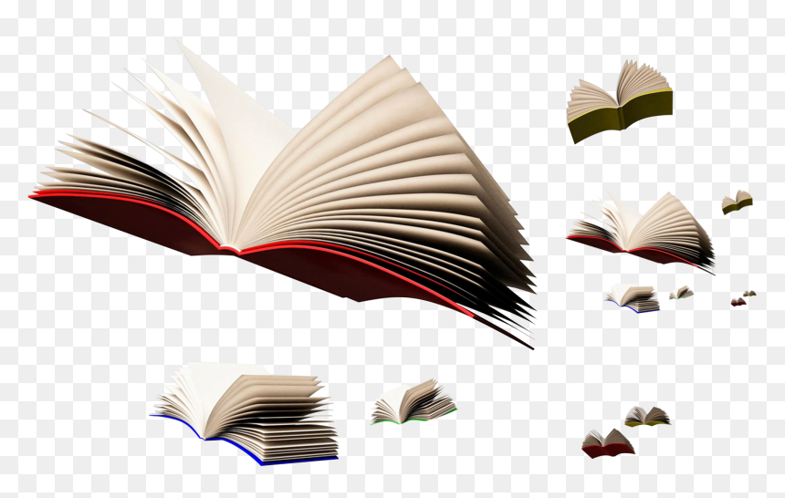 Clip Art Book Portable Network Graphics Image Girl - Transparent Flying Books Png, Png Download - book graphic png