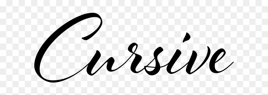 Calligraphy, HD Png Download - cursive png