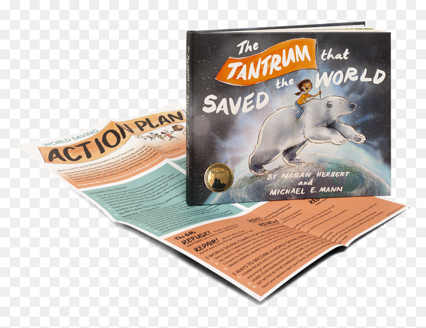 Book And Poster With Moonbeam Small - Tantrum That Saved The World, HD Png Download - book graphic png