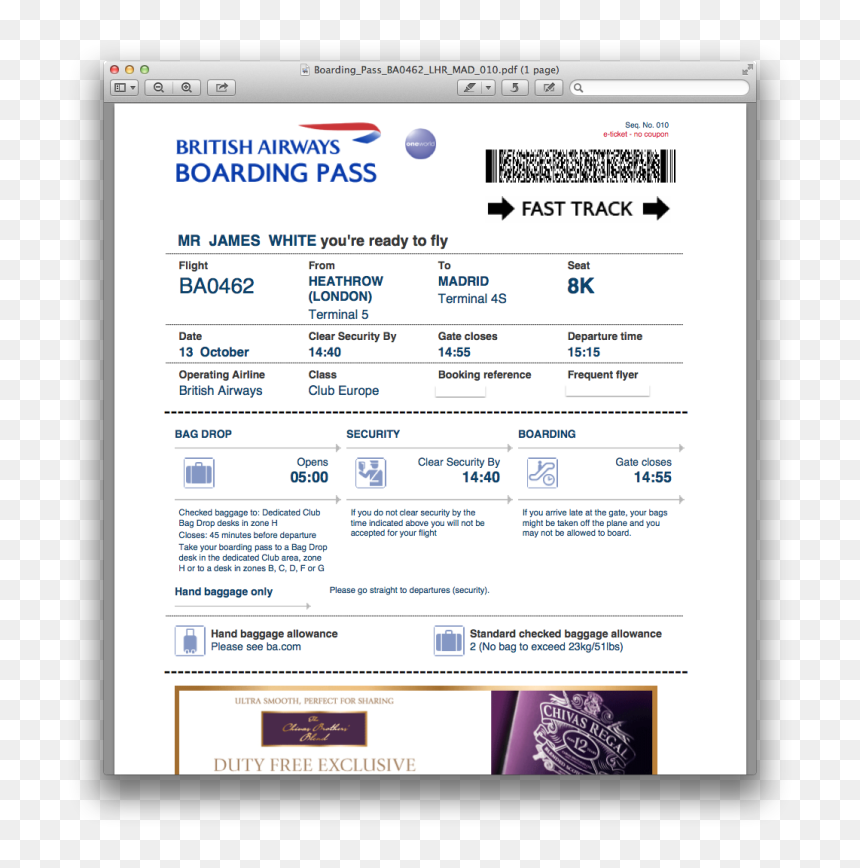 Screenshot, HD Png Download - boarding pass png