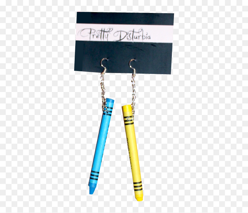 Earrings, HD Png Download - yellow crayon png