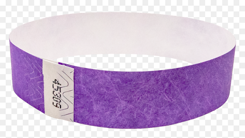 100 Purple Tyvek Wristbands - Belt, HD Png Download - wristband png