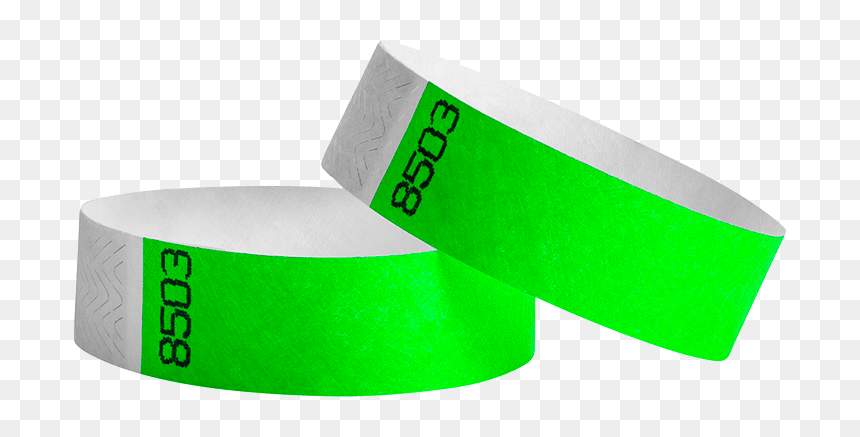 Neon Green Thumbnail - Disposable Wristbands, HD Png Download - wristband png