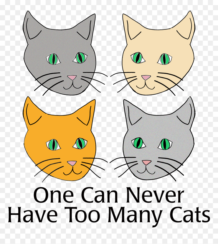 Kittens Clipart Cat Meow - Domestic Short-haired Cat, HD Png Download - cat meow png
