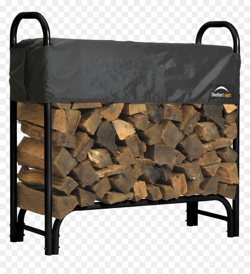 Canvas Log Holder Heavy Duty Log Carrier Fire Log Holder - Shelterlogic Firewood Rack With Cover 8 Foot, HD Png Download - fire wood png