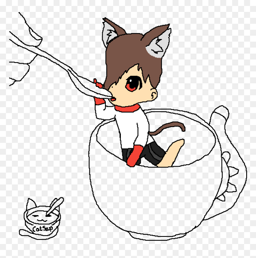 Cartoon, HD Png Download - cat meow png