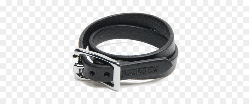 9020 Double Wrap Plain Bracelet Black W Nickel - Strap, HD Png Download - wristband png
