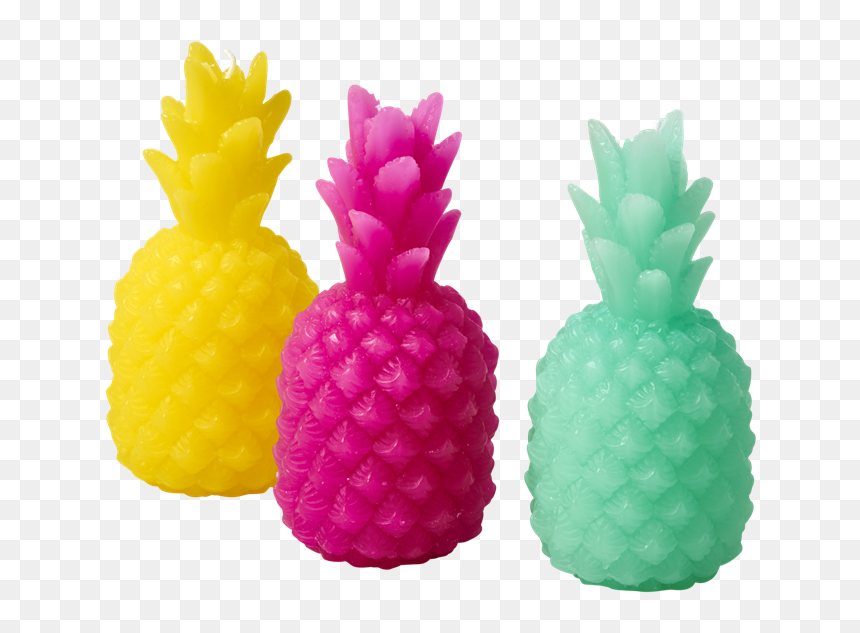Pineapple Shaped Candle In Pink Rice, HD Png Download - pink pineapple png