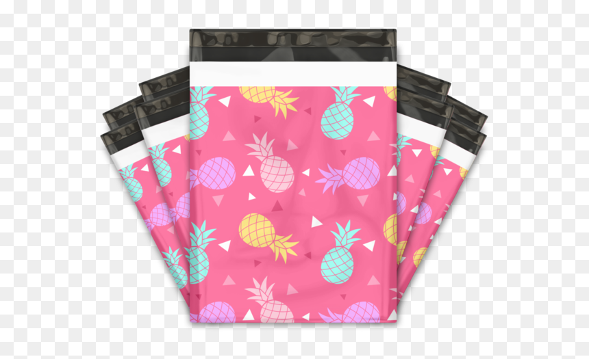 Pink Pineapple Designer Poly Mailers Shipping Envelopes - Printed Poly Mailers, HD Png Download - pink pineapple png