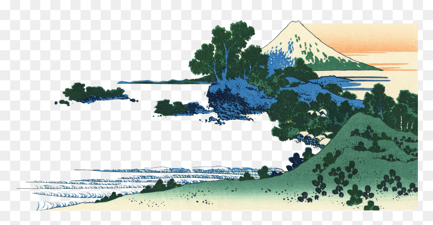 Hokusai Shichiri Beach, HD Png Download - season's greetings png