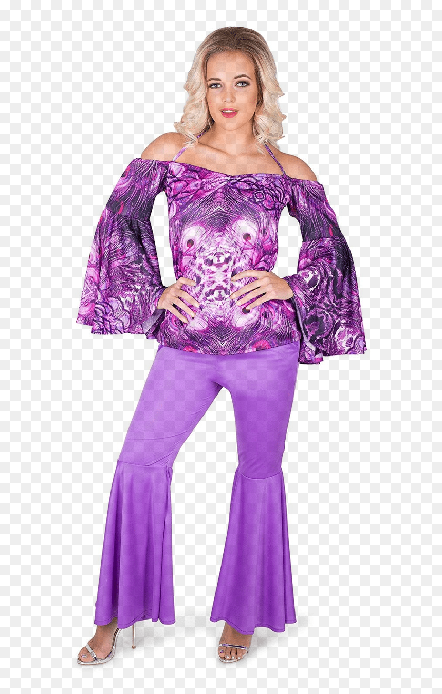 60s Hipster Girl Adult Costume Large - 70 Luvun Disco Vaatteet, HD Png Download - hipster girl png