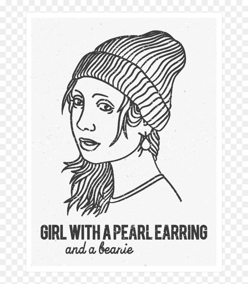 Sketch, HD Png Download - hipster girl png