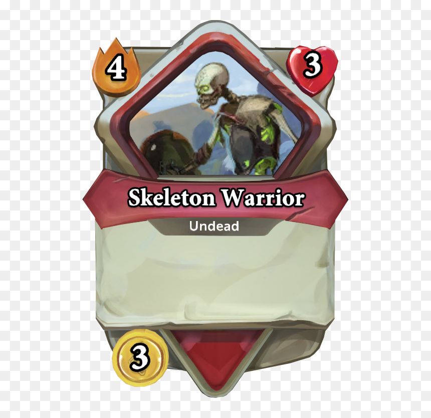 Cartoon, HD Png Download - skeleton warrior png