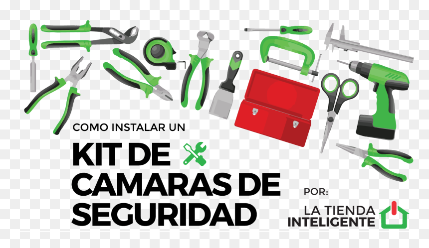 Kit Para Instalar Camara De Seguridad, HD Png Download - camaras de seguridad png