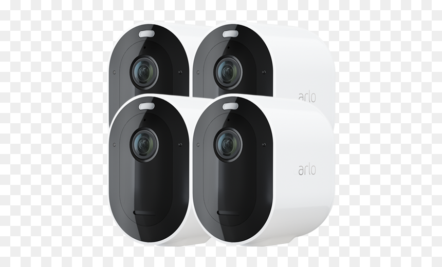 Sistema De 4 Cámaras De Seguridad 2k Qhd Sin Cables - Arlo Pro 3, HD Png Download - camaras de seguridad png