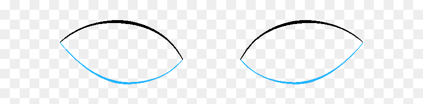 How To Draw Eyes - Circle, HD Png Download - eye shape png