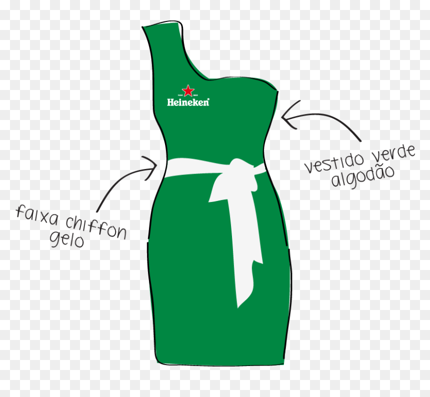 Uniforme Vestido Verde, HD Png Download - faixa dourada png