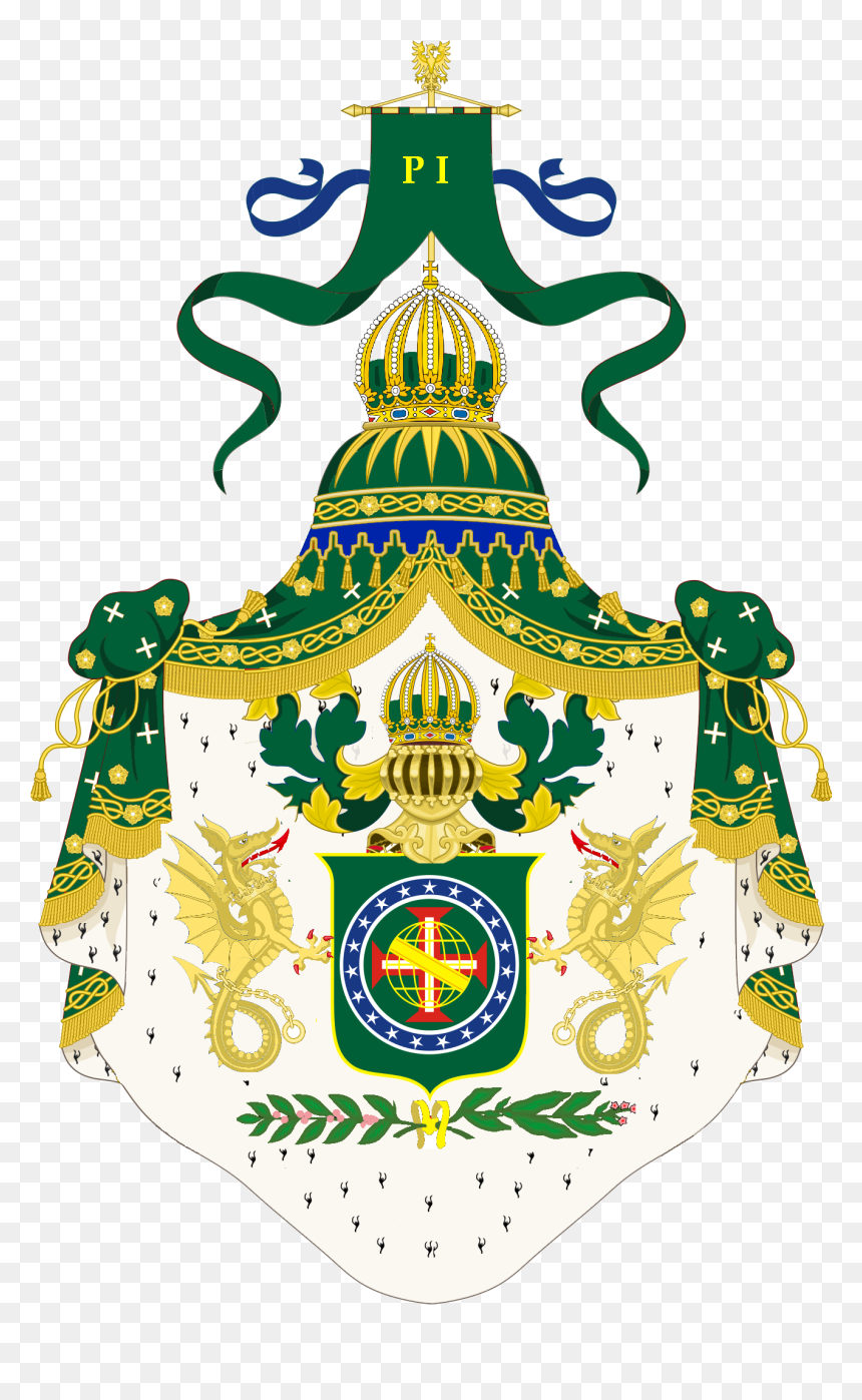 Grandes Armas Do Brasil - House Of Braganza Brazil, HD Png Download - tree png transparente