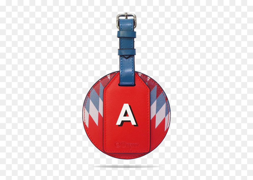 Picture Of Turquoise And Tangerine Two Tone Round Luggage - Round Luggage Tag, HD Png Download - diamond card png