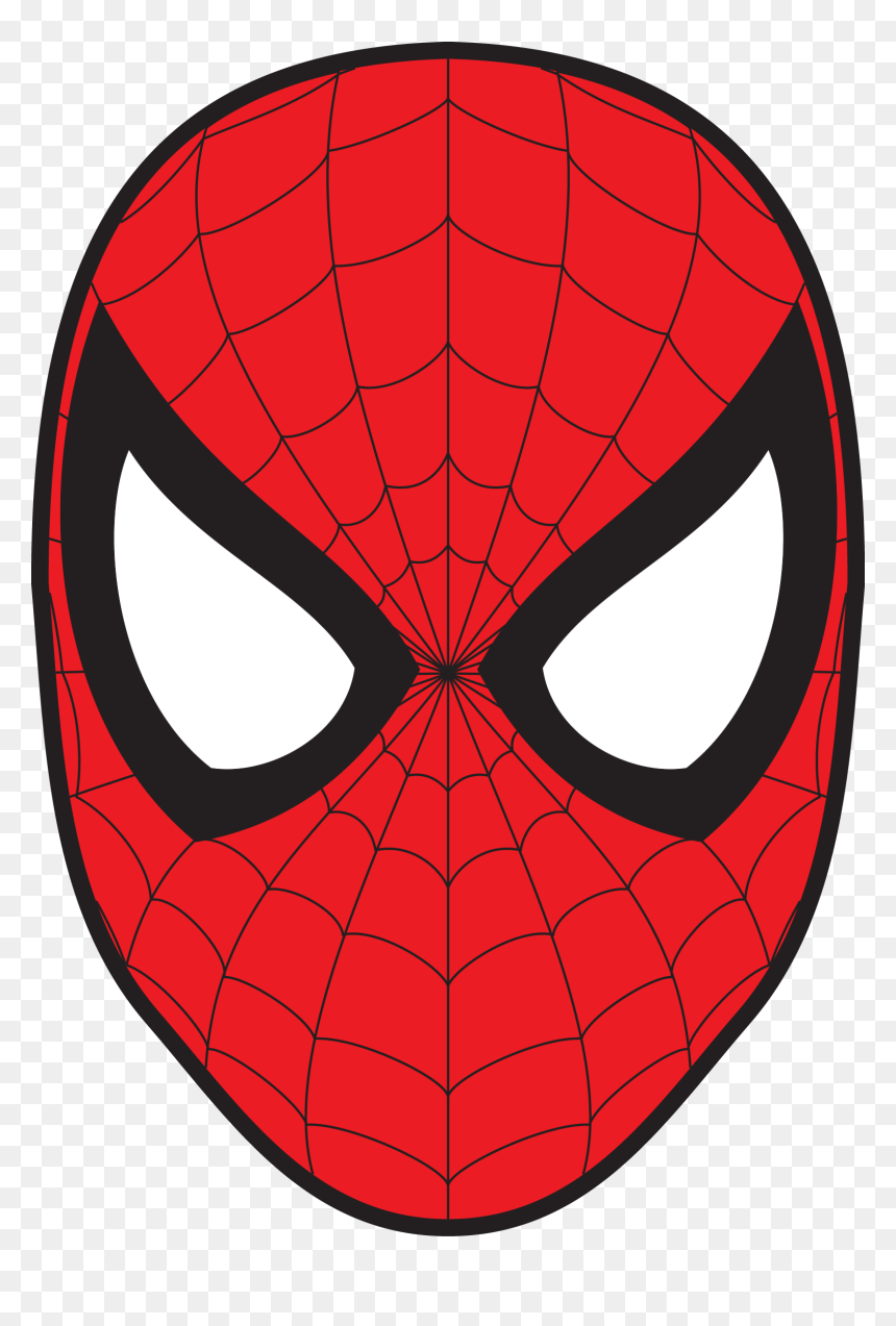 Spiderman Face Png, Transparent Png - spider man png
