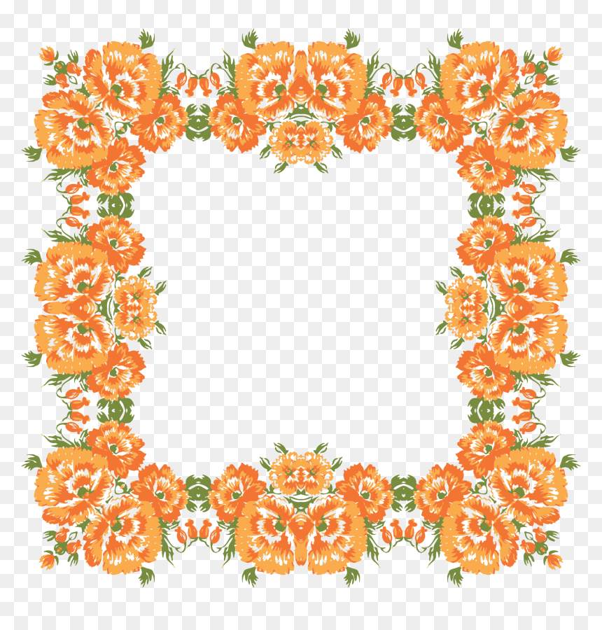 Flowers Design, HD Png Download - flower wreath png