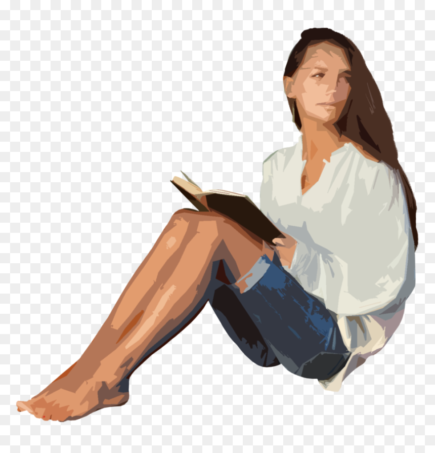 People Sitting On Ground Png, Transparent Png - leg png