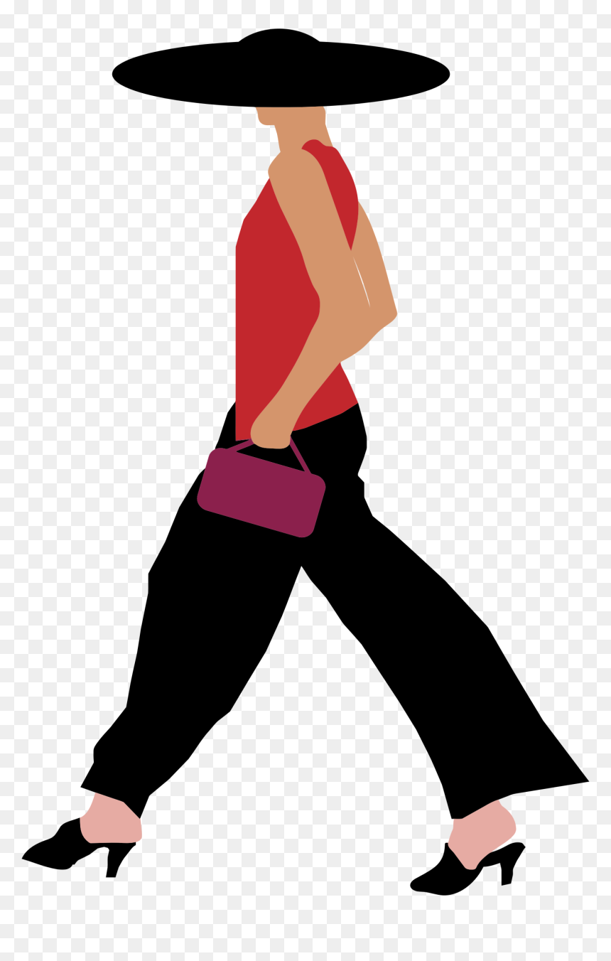 Woman Walking Clipart Png, Transparent Png - leg png