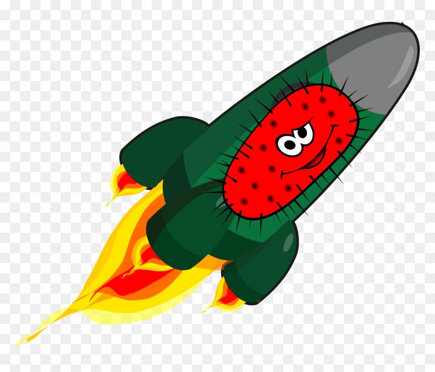 Rocket Bacteria, HD Png Download - bacteria png