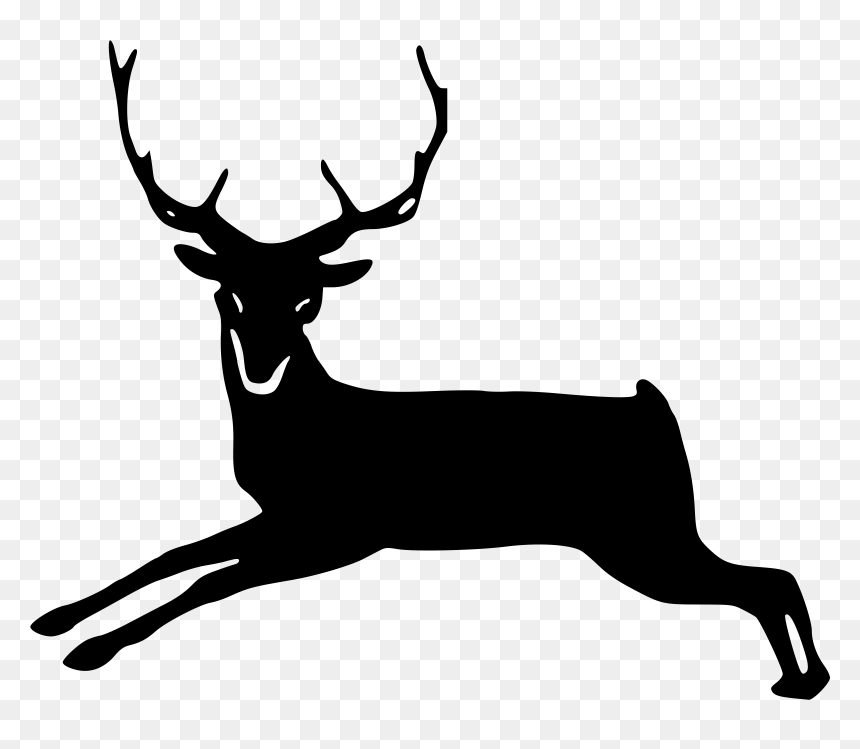 Deer, HD Png Download - deer head silhouette png