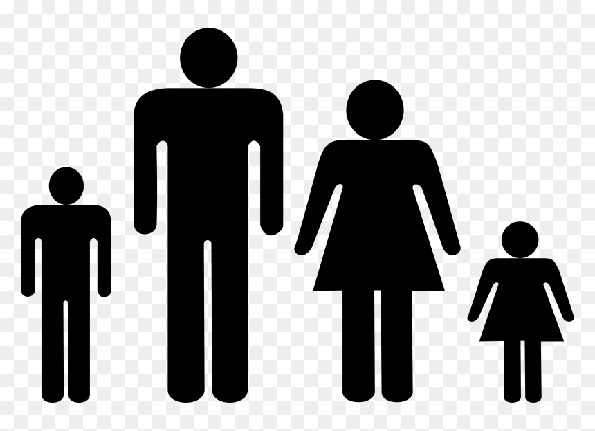 Tecnicas De Terapia Familiar, HD Png Download - family silhouette png