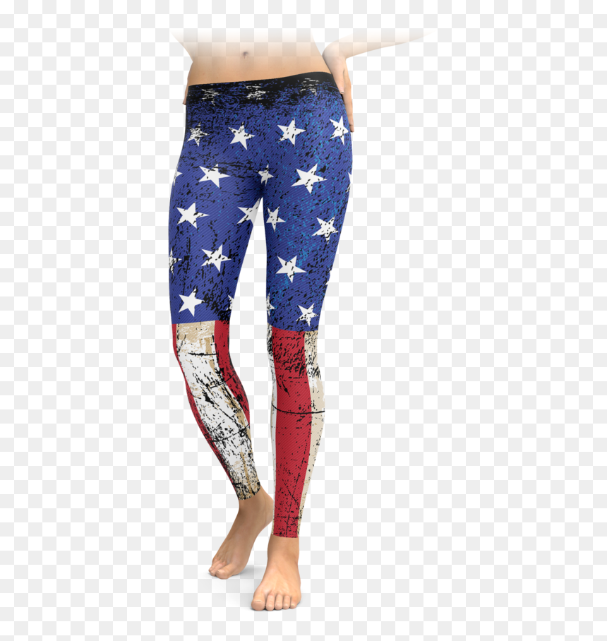 American Eagle Corgi Leggings, HD Png Download - grunge american flag png