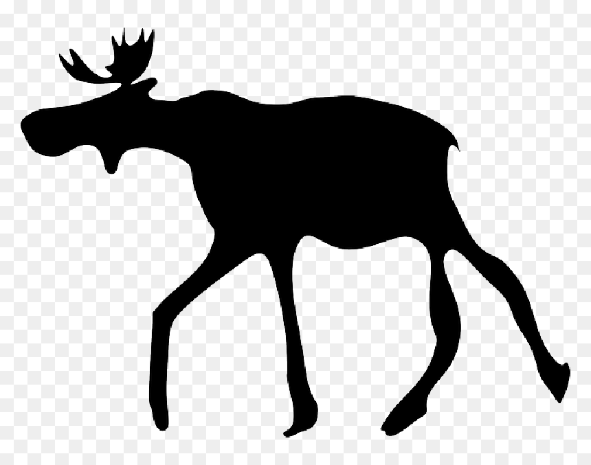 Elk Clip Art, HD Png Download - family silhouette png